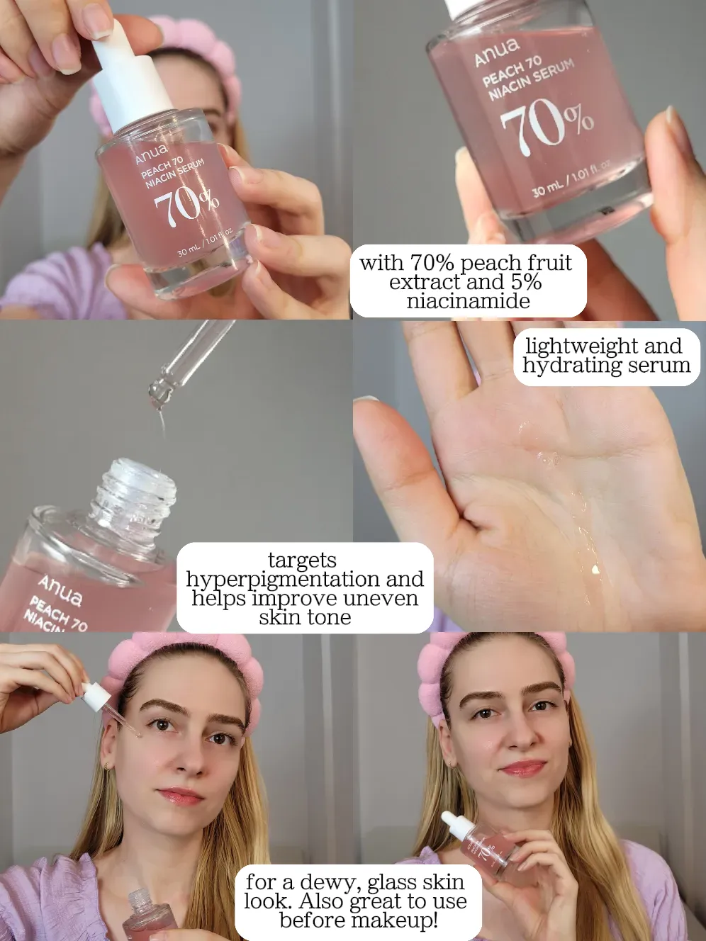 [Anua] *Renew* Peach 70% Niacinamide Serum 30mL - Image 7