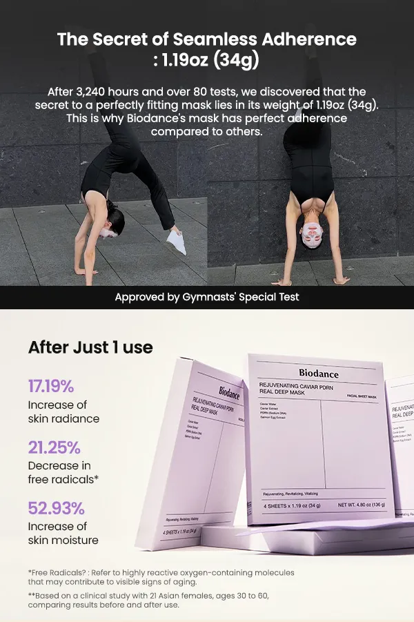 [BIODANCE] Rejuvenating Caviar PDRN Real Deep Mask (4ea) - Image 4