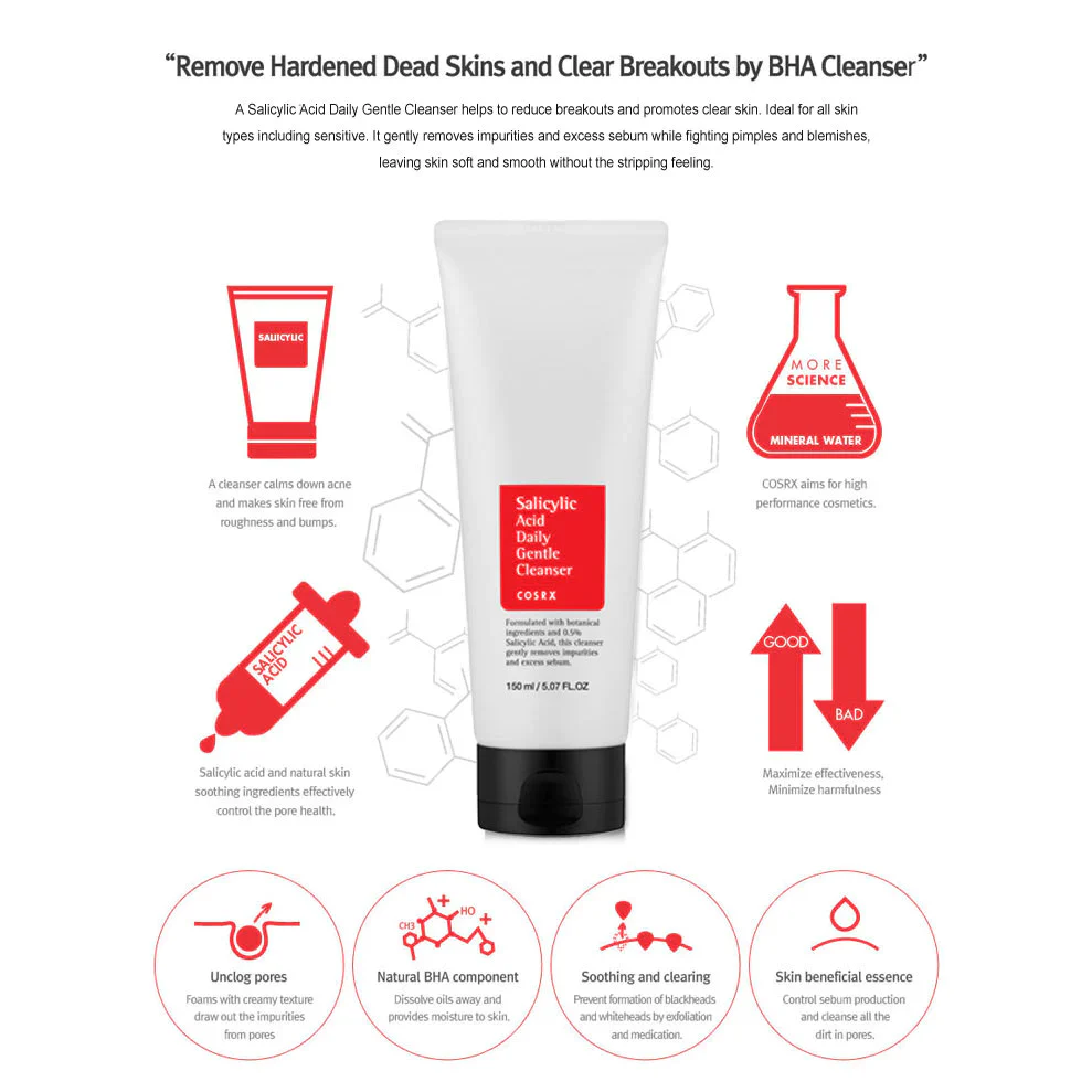 [COSRX] Salicylic Acid Daily Gentle Cleanser 150ml - Image 5