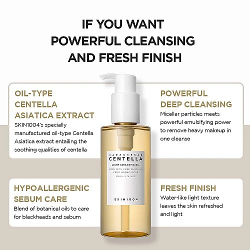 [Skin1004] Madagascar Centella Light Cleansing Oil 200mL - Image 3
