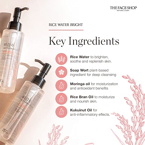 [TheFaceShop] Rice Water Bright Light Cleansing Oil 150mL - Image 5